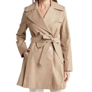 Via Spiga Double Breasted Belted Trench Coat Large